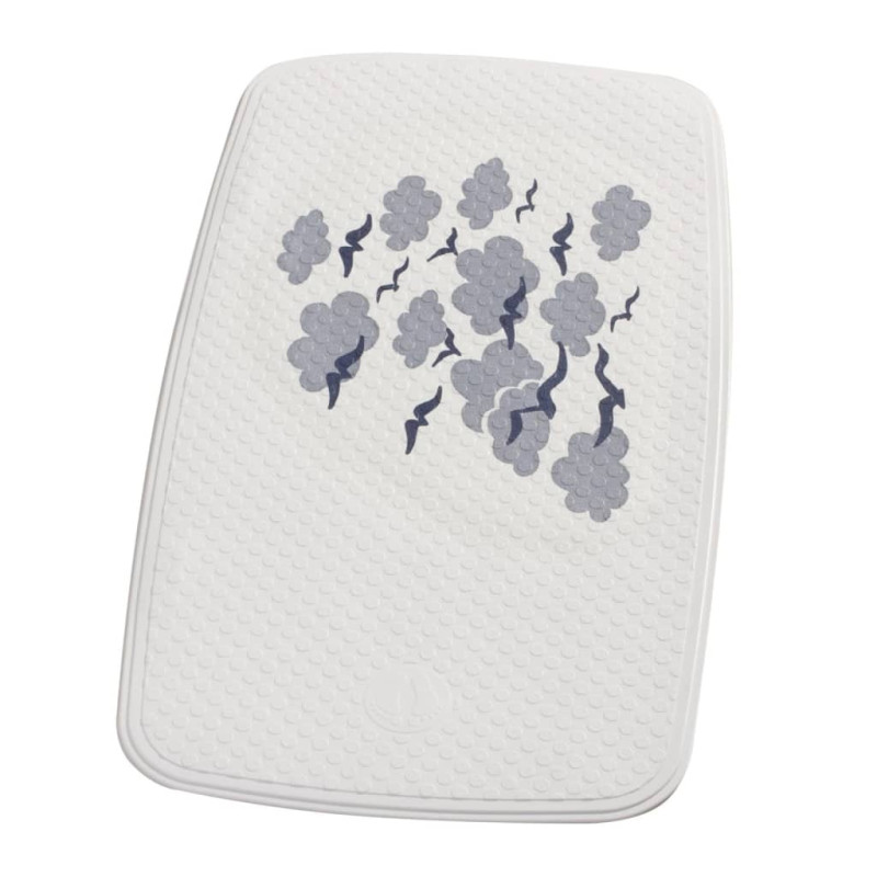 RIDDER Tapis de bain Helgoland 38x72 cm Blanc et bleu