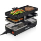 Tristar Gril à raclette 2 personnes RA 2741 400 W 23,8x10,4 cm Noir