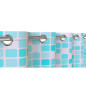 EISL Rideau de douche avec mosaïque bleu orange 200x180x0,2 cm