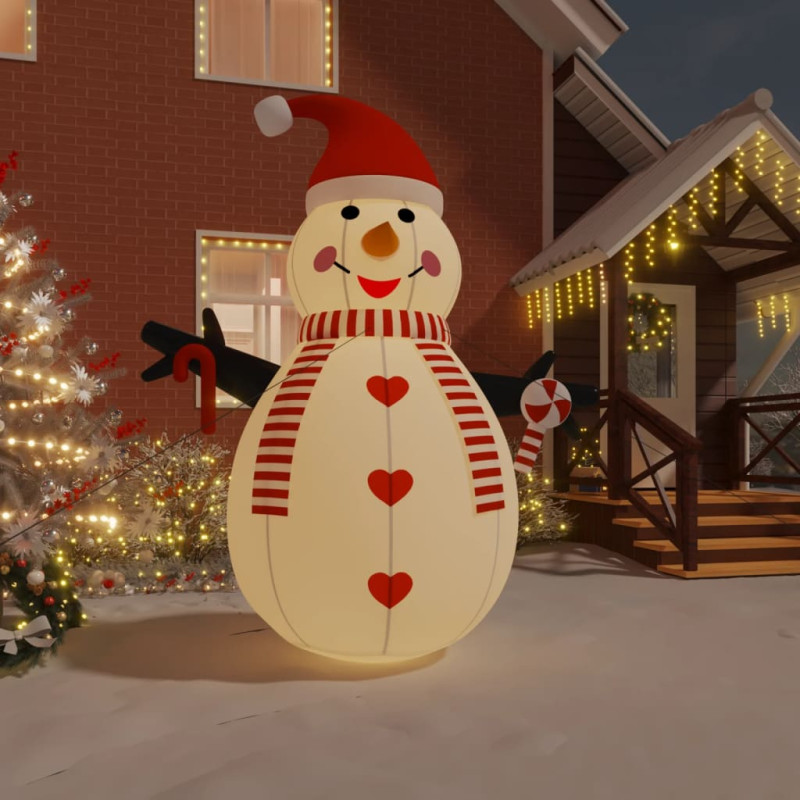 Bonhomme de neige gonflable avec LED 360 cm