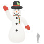 Bonhomme de neige gonflable de Noël avec LED 805 cm