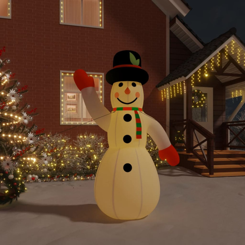 Bonhomme de neige gonflable avec LED 370 cm