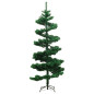 Arbre de Noël hélicoïdal pré éclairé et support vert 180 cm PVC