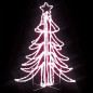 Arbre de Noël pliable avec LED Blanc chaud 87x87x93 cm