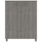 Armoire à chaussures HAMAR Gris clair 85x40x108 cm Pin massif