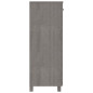 Armoire à chaussures HAMAR Gris clair 85x40x108 cm Pin massif