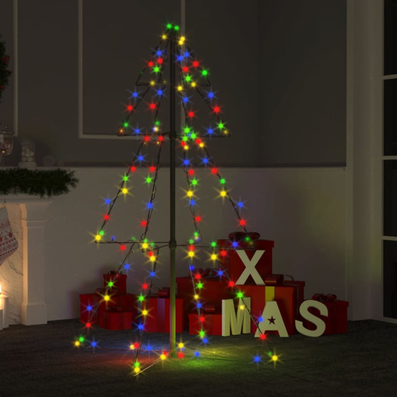 Arbre de Noël cône 160 LED d intérieur d extérieur 78x120 cm