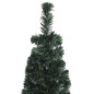 Arbre de Noël artificiel mince et support 210 cm fibre optique