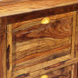 Armoire à chaussures 140 x 35 x 90 cm Bois massif de Sesham