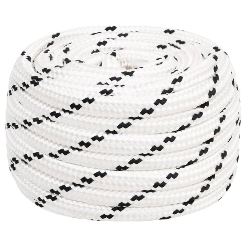 Corde de travail Blanc 18 mm 50 m Polyester