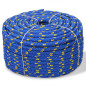 Corde de bateau Polypropylène 6 mm 500 m Bleu