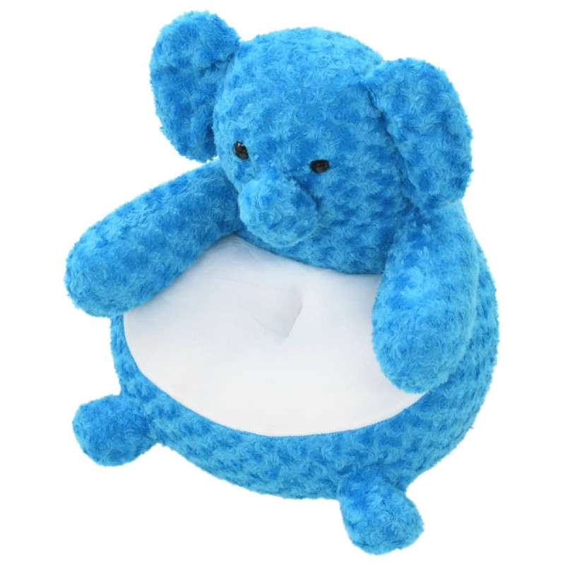 éléphant en peluche Bleu 