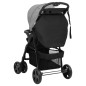 Poussette pour bébé 2 en 1 Gris clair et noir Acier