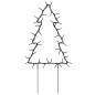 Décoration lumineuse arbre de Noël piquets 3 pcs 50 LED 30 cm