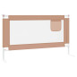 Barrière de sécurité de lit d enfant Taupe 140x25 cm Tissu