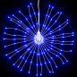 Étoile rayonnante de Noël 140 LED bleu 17 cm