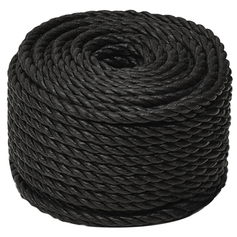 Corde de travail Noir 24 mm 25 m polypropylène