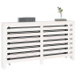 Cache radiateur Blanc 153x19x84 cm Bois massif de pin