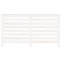 Cache radiateur Blanc 153x19x84 cm Bois massif de pin