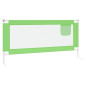 Barrière de sécurité de lit d enfant Vert 190x25 cm Tissu