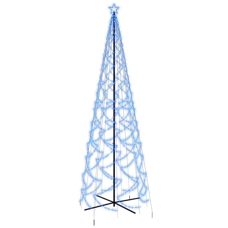 Arbre de Noël cône 1400 LED Bleues 160x500 cm