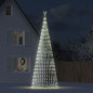 Arbre de Noël lumineux conique 1544 LED blanc froid 500 cm