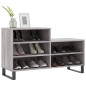 Armoire à chaussures Sonoma gris 102x36x60 cm Bois d ingénierie