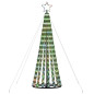 Arbre de Noël lumineux conique 275 LED colorées 180 cm