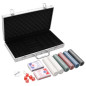 Jeu de jetons de poker 300 pcs 4 g