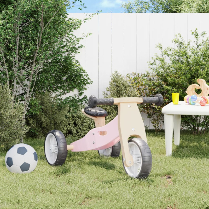 Vélo d équilibre pour enfants 2 in 1 rose