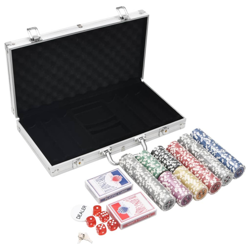 Jeu de jetons de poker 300 pcs 11,5 g