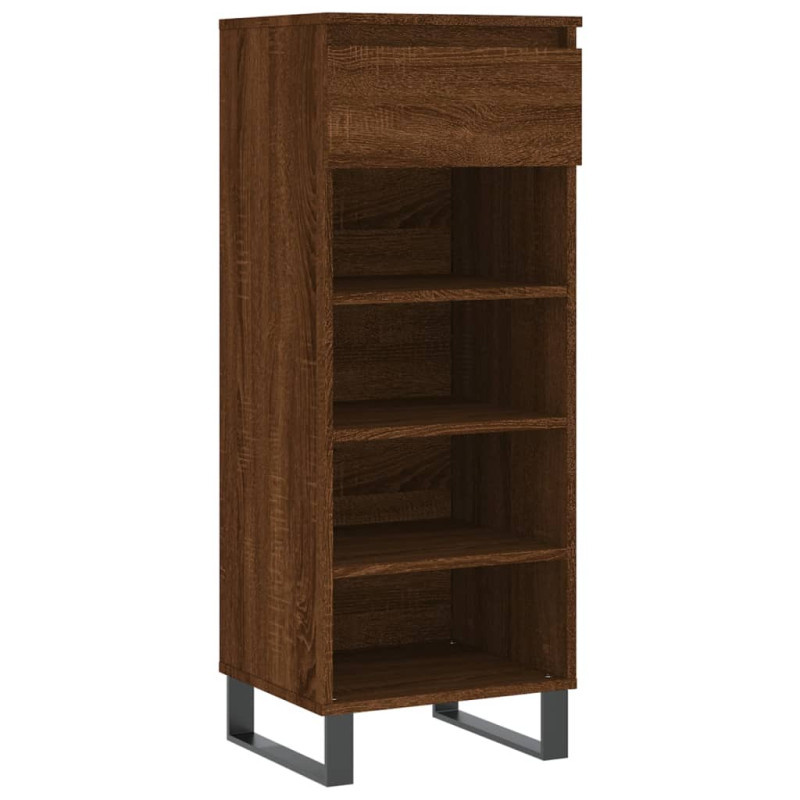 Armoire à chaussures Chêne marron 40x36x105cm Bois d ingénierie