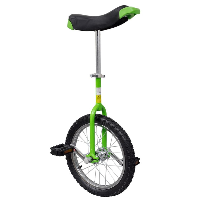 Monocycle ajustable vert 16 pouces