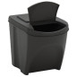 Poubelles à ordures empilables 4 pcs Gris 100 L Polypropylène