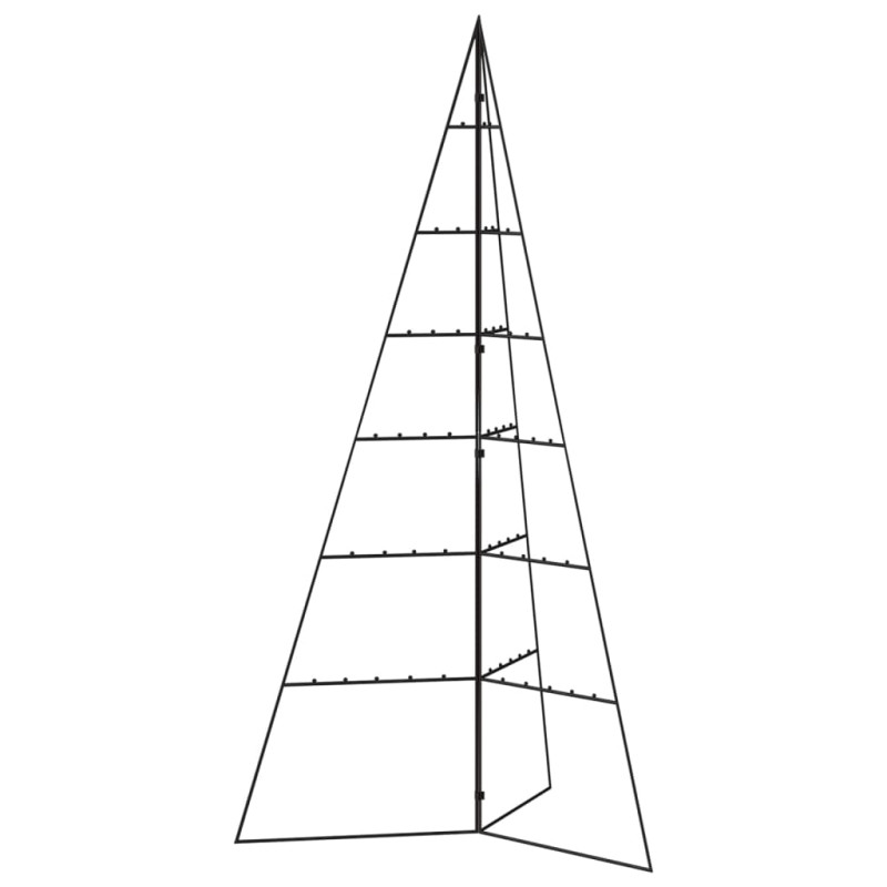 Arbre de Noël en métal pour décoration noir 140 cm