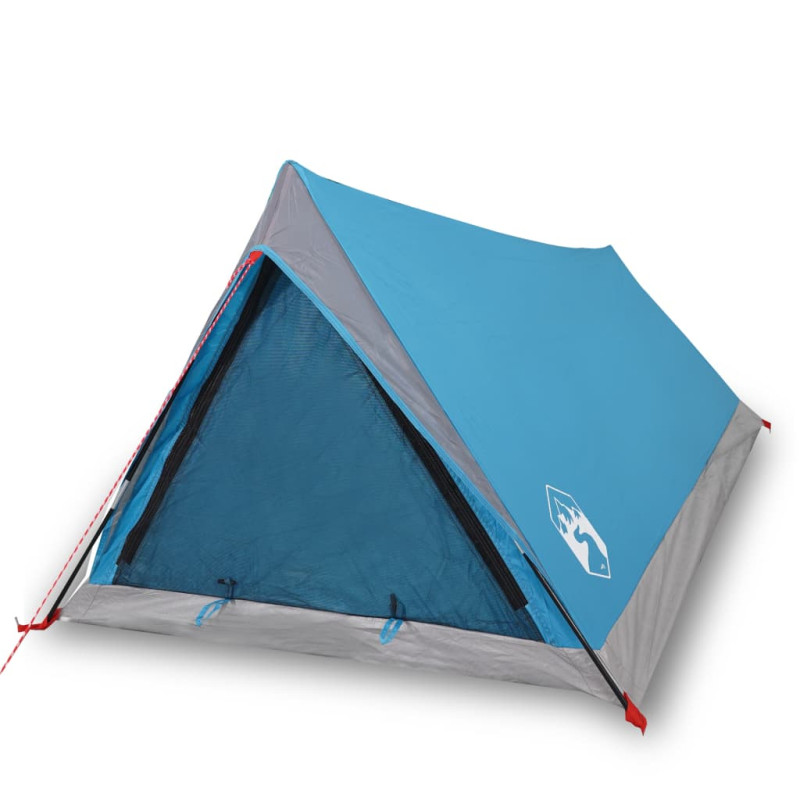 Tente de camping 2 personnes bleu imperméable