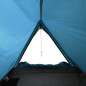 Tente de camping 2 personnes bleu imperméable