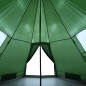 Tente de camping tipi 4 personnes vert imperméable