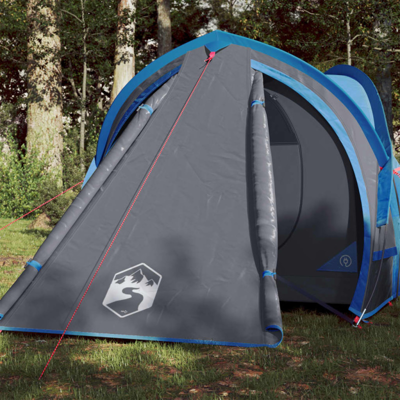 Tente de camping à dôme 2 personne bleu imperméable