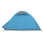 Tente de camping à dôme 2 personne bleu imperméable