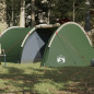 Tente de camping tunnel 4 personnes vert imperméable