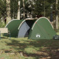 Tente de camping tunnel 4 personnes vert imperméable