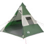 Tente de camping tipi 7 personnes vert imperméable