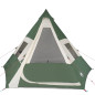 Tente de camping tipi 7 personnes vert imperméable