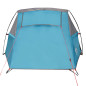 Tente de camping tunnel 2 personnes bleu imperméable