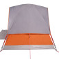 Tente de camping à dôme 2 personnes orange imperméable