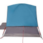 Tente de camping à dôme 4 personnes bleu imperméable