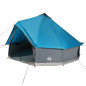 Tente familiale tipi 10 personnes bleu imperméable