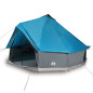 Tente familiale tipi 10 personnes bleu imperméable