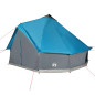 Tente familiale tipi 10 personnes bleu imperméable